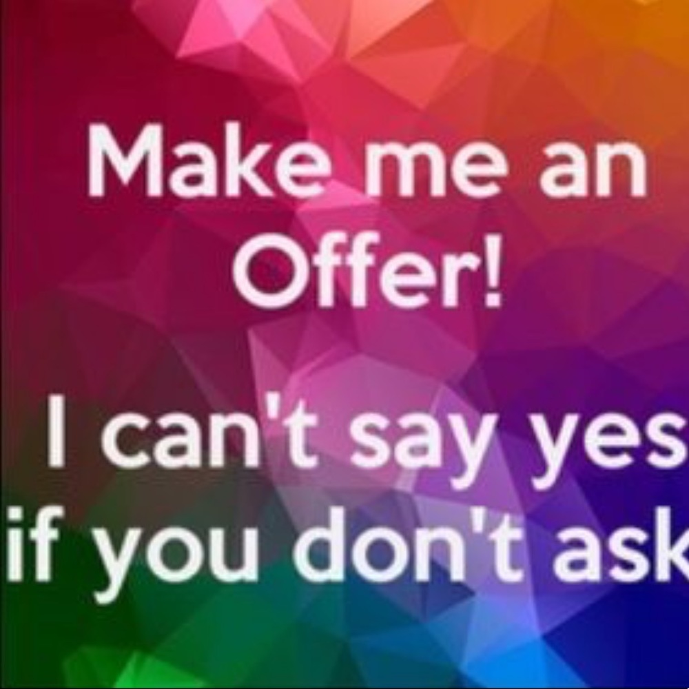 Let’s make a deal 🤝 willing to negotiate ❤️💙